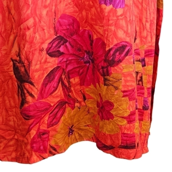 Jams World Fireflower Vintage Midi Side Slit Floral Dress Size Small - Picture 7 of 15